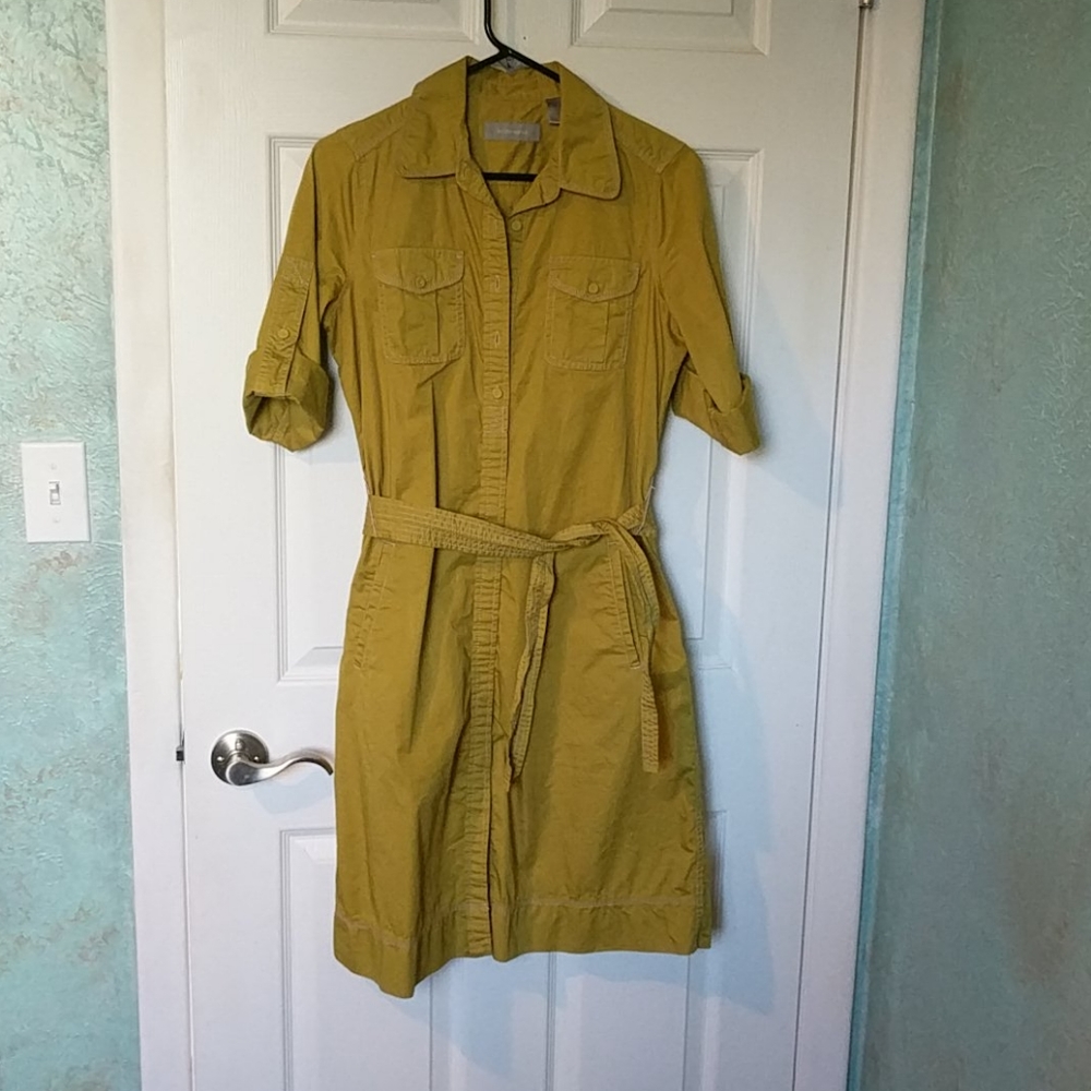 Liz claiborne utility dress olive green small